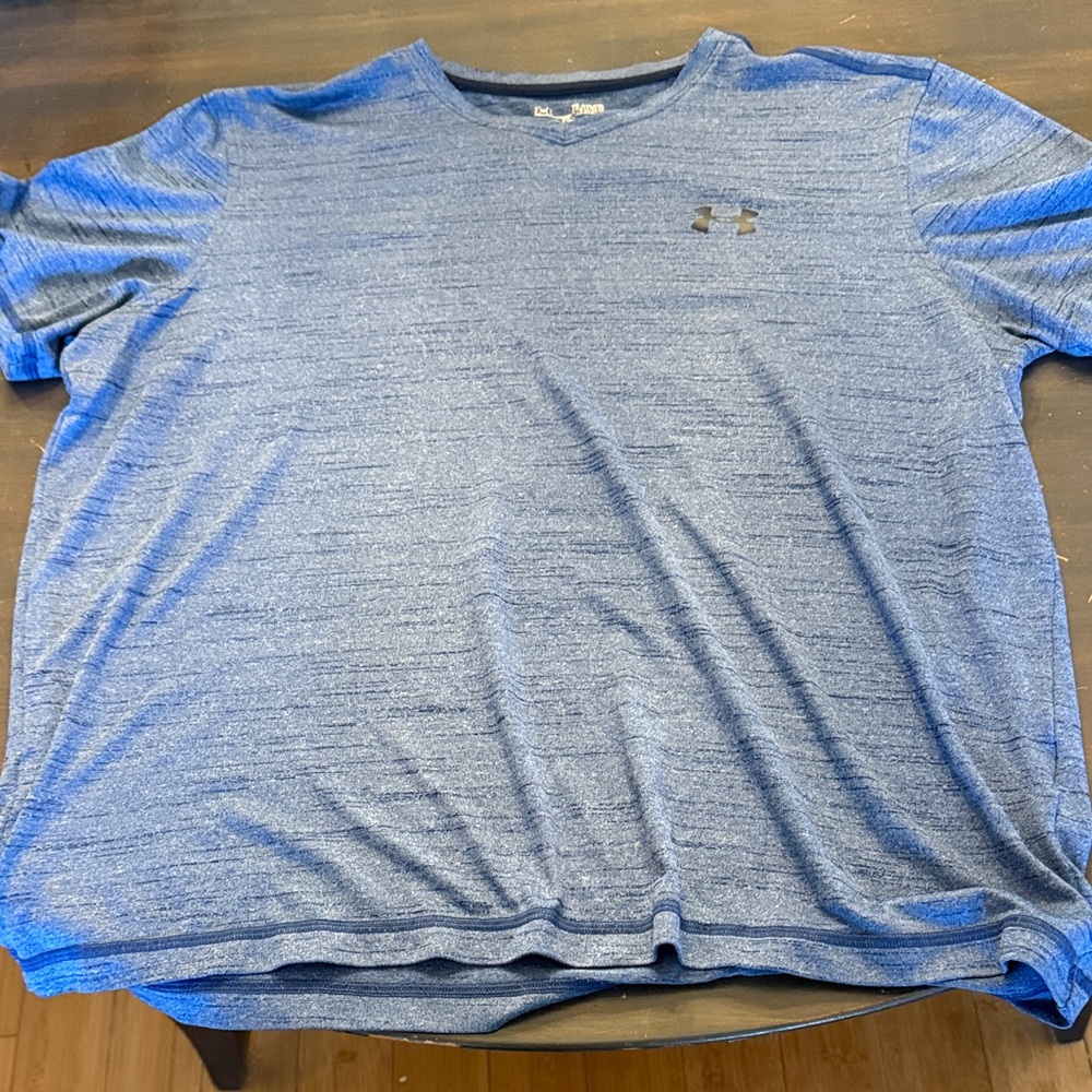Under Armour Men's Heathered Blue Short Sleeve Tee